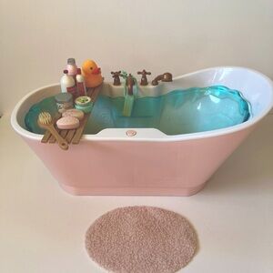 Our Generation Bathtub with Water Sounds Accessory for 18'' Dolls